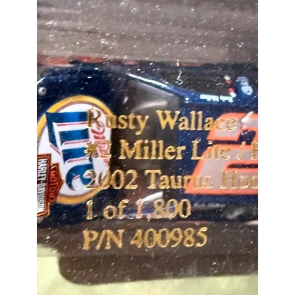 Rusty Wallace #2 Miller Lite Harley Davidson 2002 Taurus 1:64 Diecast car
